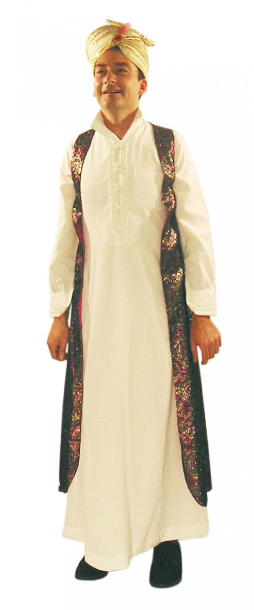 Indian Man Robe Indian Man with Gold Turban – Petticoat Lane
