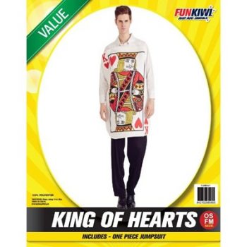 Man wearing King Of Hearts costume