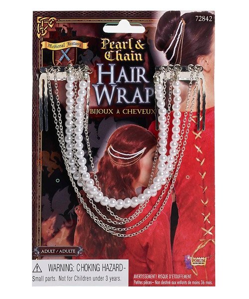 Pearl Chain Hair Wrap Petticoat Lane